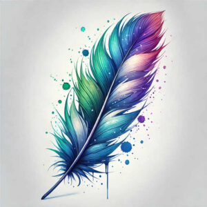 Piórka - Free tattoo design ideas ai genereted - inkby.ai