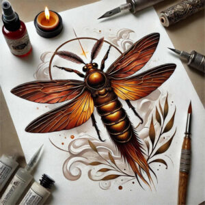 Motyle ćmy ważki - Free tattoo design ideas ai genereted - inkby.ai