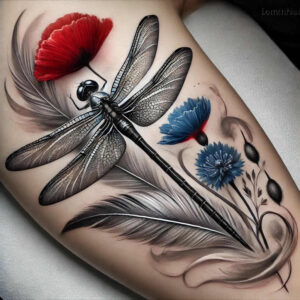 Motyle ćmy ważki - Free tattoo design ideas ai genereted - inkby.ai