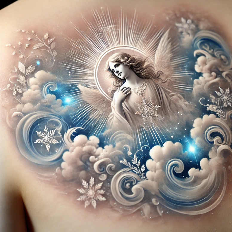Anioły - Free tattoo design ideas ai genereted - inkby.ai