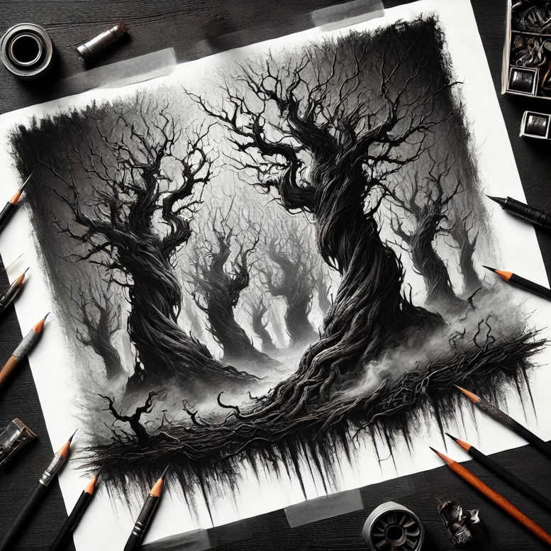Drzewa - Free tattoo design ideas ai genereted - inkby.ai