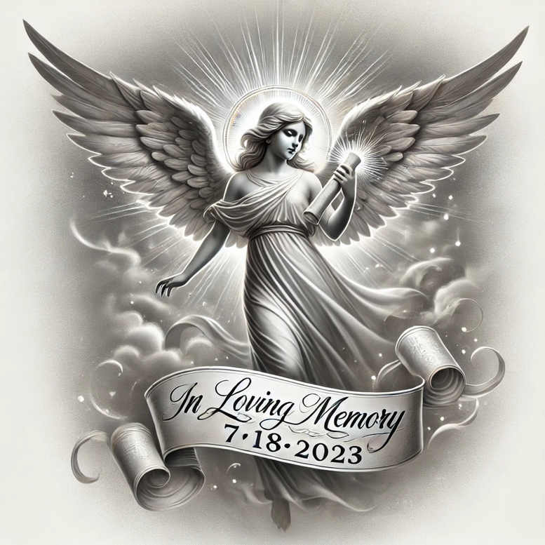 Anioły - Free tattoo design ideas ai genereted - inkby.ai