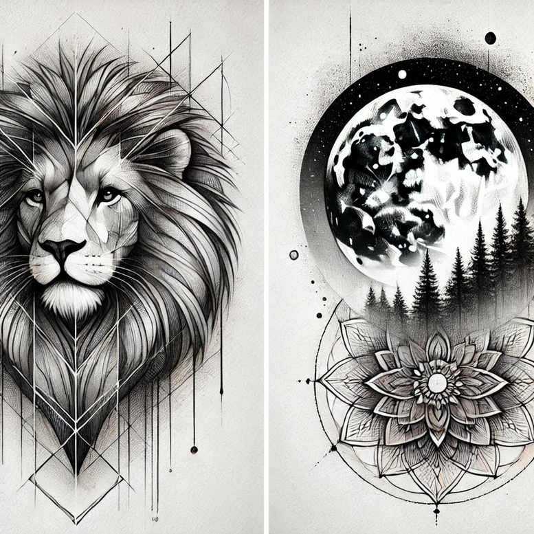 Lwy - Free tattoo design ideas ai genereted - inkby.ai