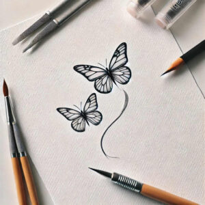 Motyle ćmy ważki - Free tattoo design ideas ai genereted - inkby.ai