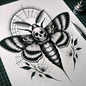 Motyle ćmy ważki - Free tattoo design ideas ai genereted - inkby.ai