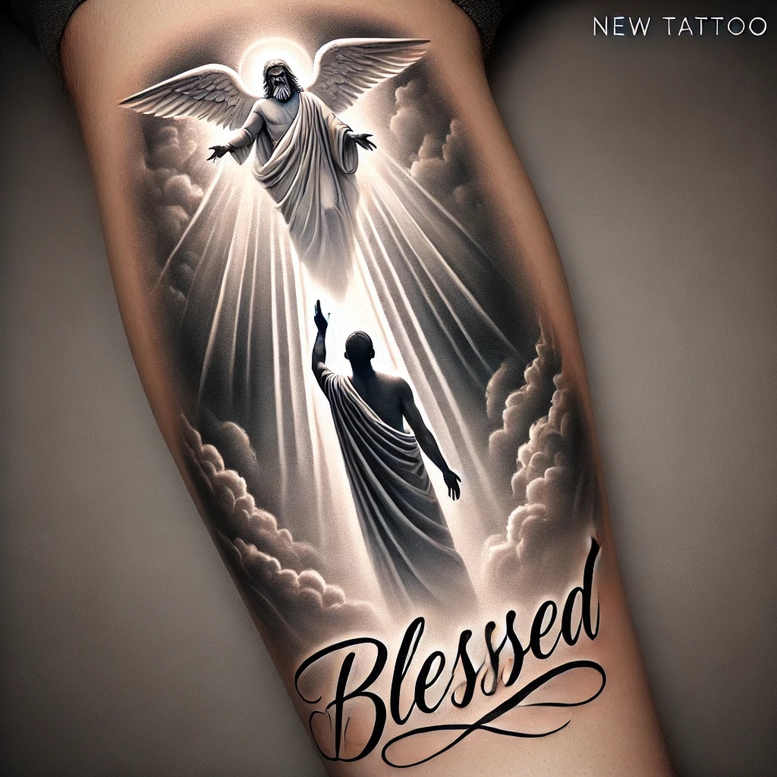 Anioły - Free tattoo design ideas ai genereted - inkby.ai