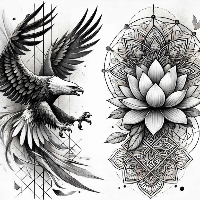 Orły - Free tattoo design ideas ai genereted - inkby.ai