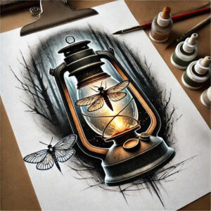 Motyle ćmy ważki - Free tattoo design ideas ai genereted - inkby.ai