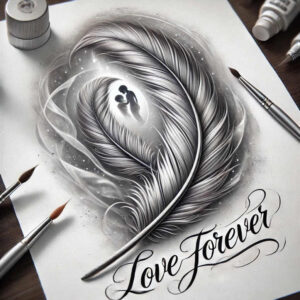 Piórka - Free tattoo design ideas ai genereted - inkby.ai