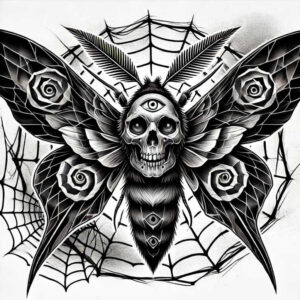 Motyle ćmy ważki - Free tattoo design ideas ai genereted - inkby.ai