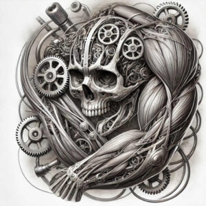 Biomechanika - Free tattoo design ideas ai genereted - inkby.ai