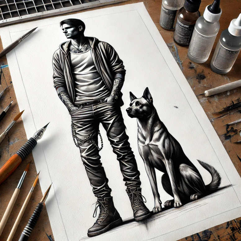 Postacie. - Free tattoo design ideas ai genereted - inkby.ai