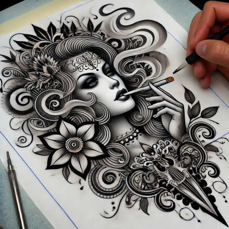 Twarze - Free tattoo design ideas ai genereted - inkby.ai