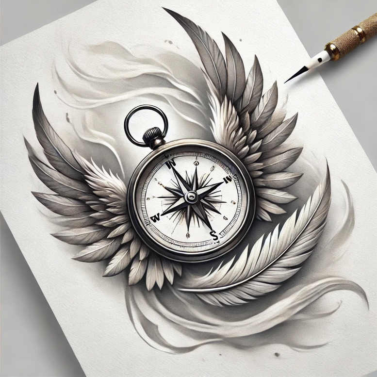 Skrzydła - Free tattoo design ideas ai genereted - inkby.ai