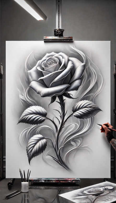 Róże - Free tattoo design ideas ai genereted - inkby.ai