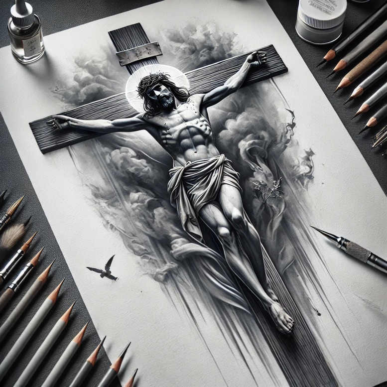Jezus - Free tattoo design ideas ai genereted - inkby.ai