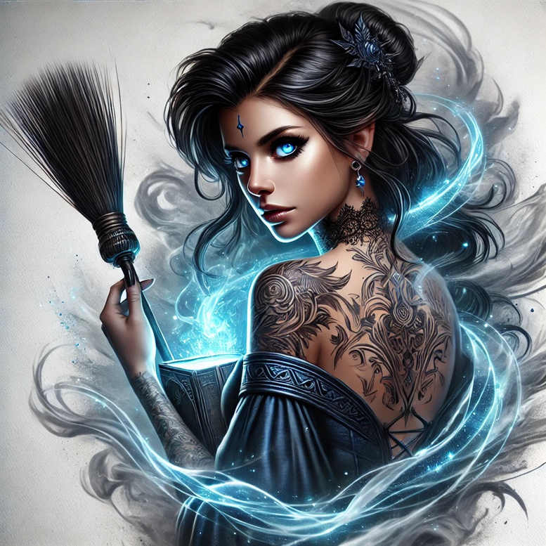 Wiedźmy - Free tattoo design ideas ai genereted - inkby.ai