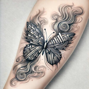 Motyle ćmy ważki - Free tattoo design ideas ai genereted - inkby.ai