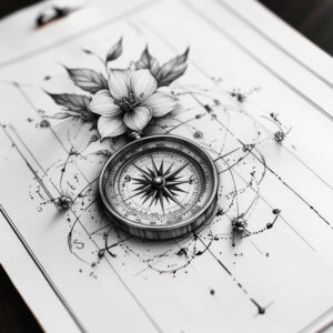 Delikatne kwiaty - Free tattoo design ideas ai genereted - inkby.ai