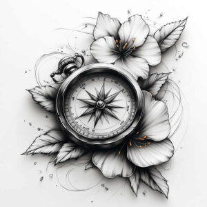 Delikatne kwiaty - Free tattoo design ideas ai genereted - inkby.ai