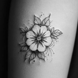 Delikatne kwiaty - Free tattoo design ideas ai genereted - inkby.ai