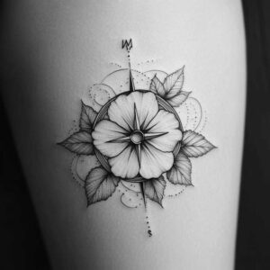 Delikatne kwiaty - Free tattoo design ideas ai genereted - inkby.ai