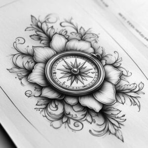 Delikatne kwiaty - Free tattoo design ideas ai genereted - inkby.ai