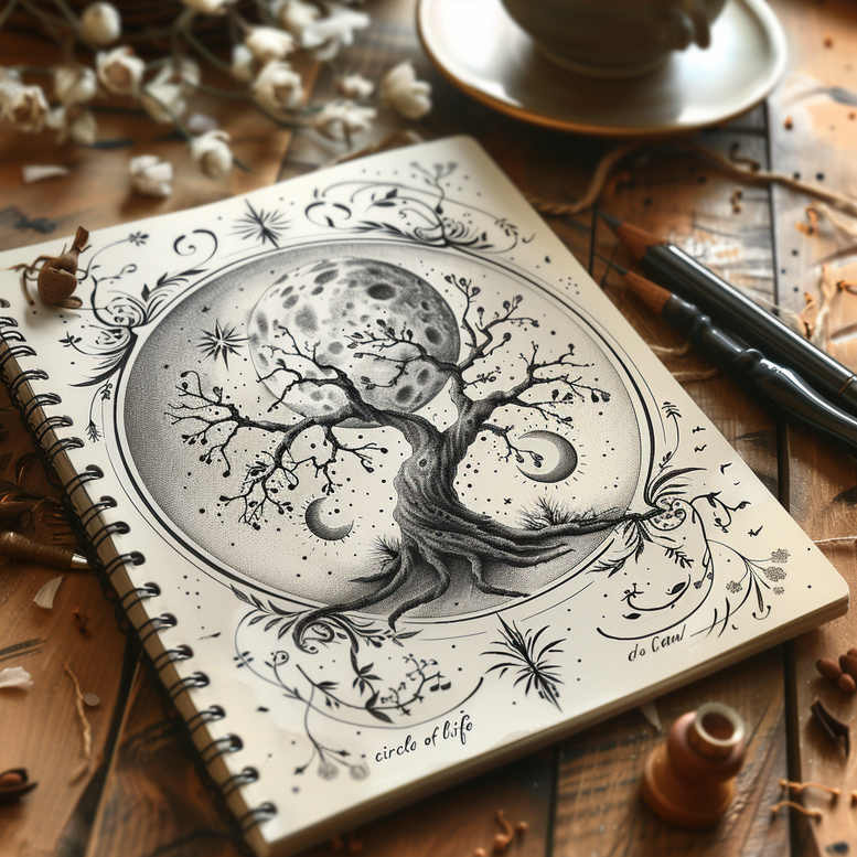 Drzewa - Free tattoo design ideas ai genereted - inkby.ai