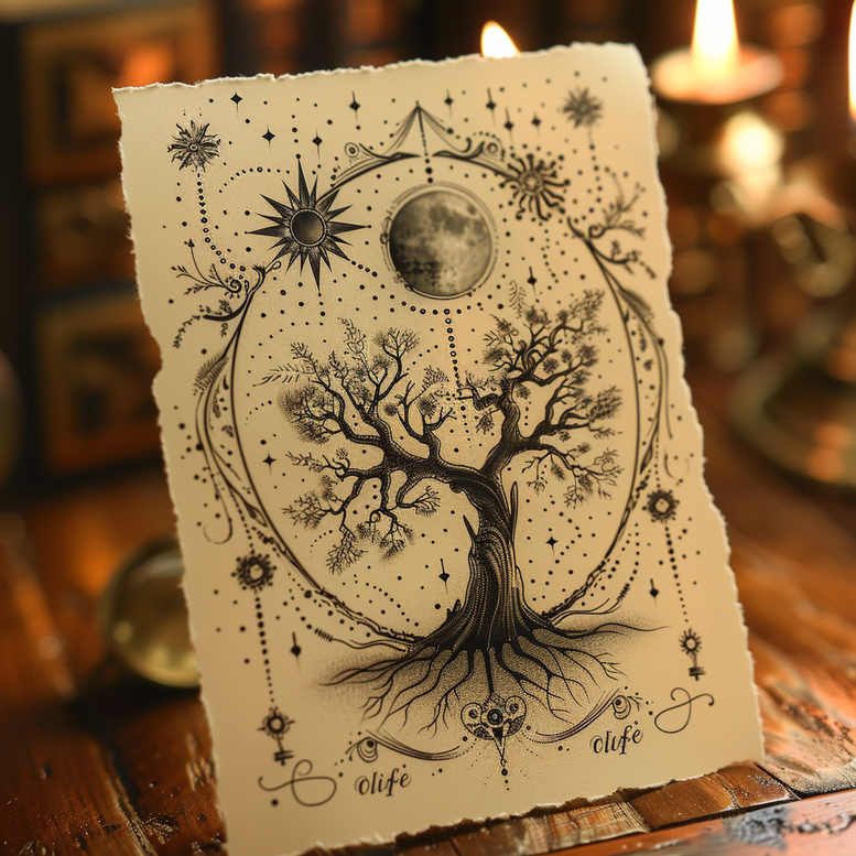 Drzewa - Free tattoo design ideas ai genereted - inkby.ai