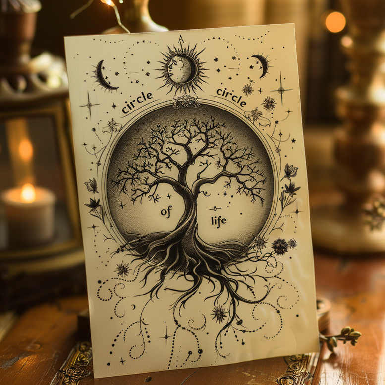 Drzewa - Free tattoo design ideas ai genereted - inkby.ai