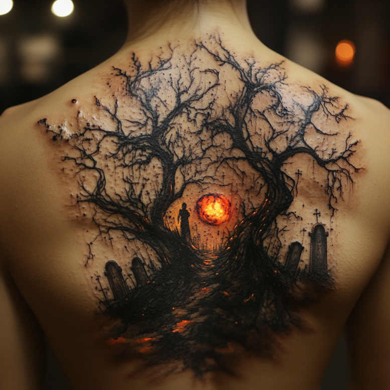 Drzewa - Free tattoo design ideas ai genereted - inkby.ai