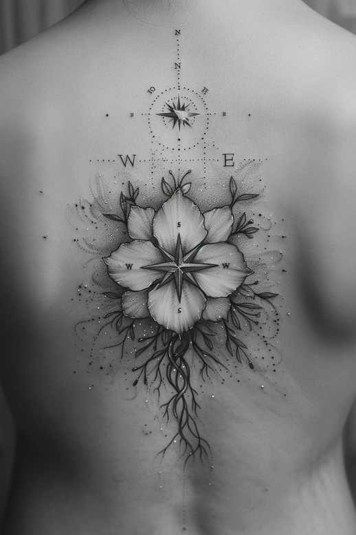 Delikatne kwiaty - Free tattoo design ideas ai genereted - inkby.ai
