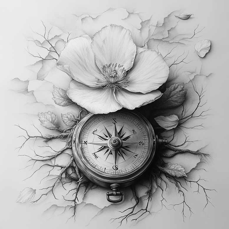 Delikatne kwiaty - Free tattoo design ideas ai genereted - inkby.ai