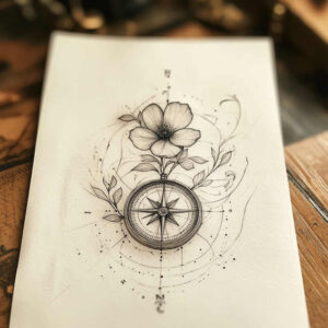 Delikatne kwiaty - Free tattoo design ideas ai genereted - inkby.ai