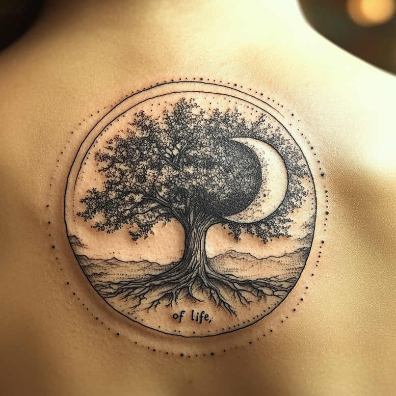 Drzewa - Free tattoo design ideas ai genereted - inkby.ai