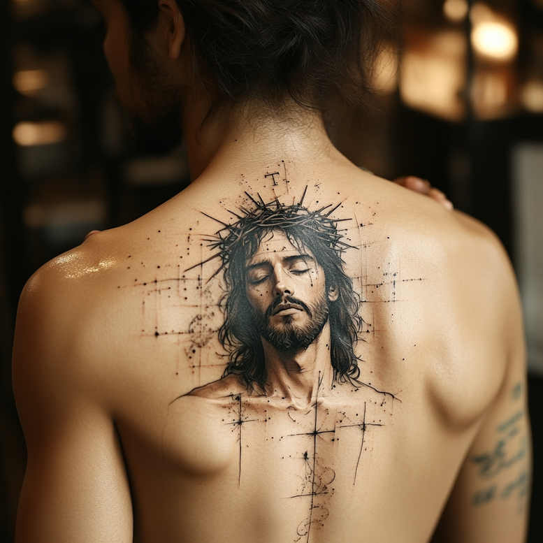 Jezus - Free tattoo design ideas ai genereted - inkby.ai