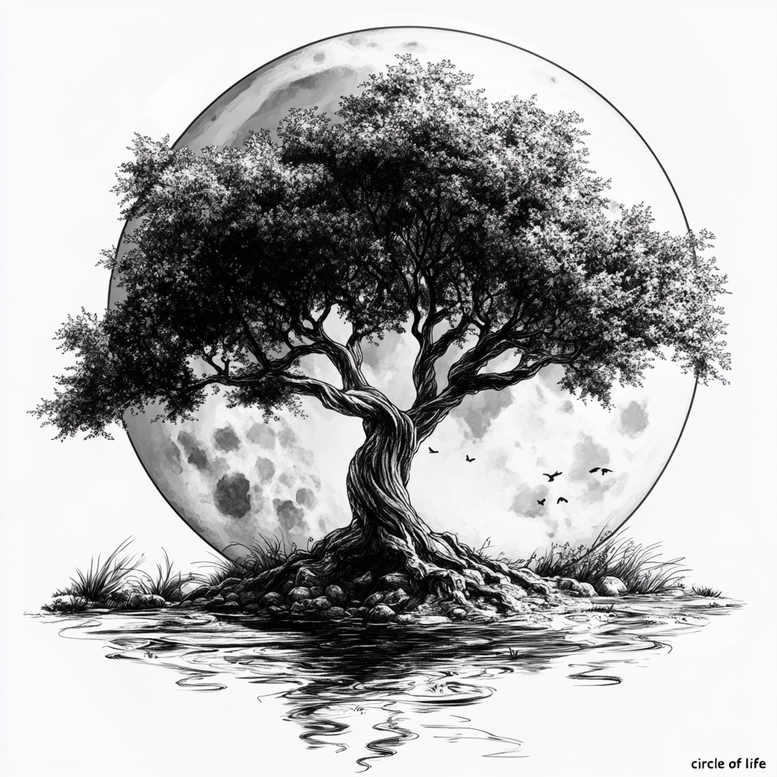 Drzewa - Free tattoo design ideas ai genereted - inkby.ai