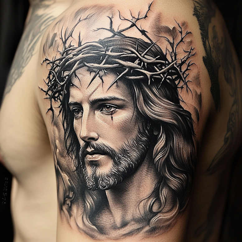 Jezus - Free tattoo design ideas ai genereted - inkby.ai