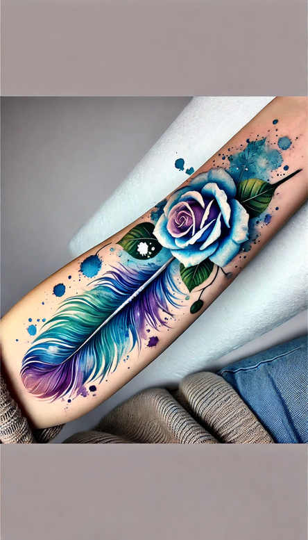 Róże - Free tattoo design ideas ai genereted - inkby.ai