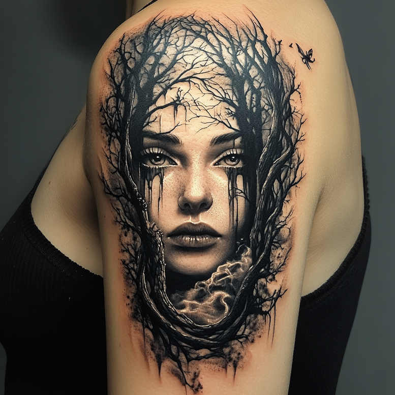 Twarze - Free tattoo design ideas ai genereted - inkby.ai