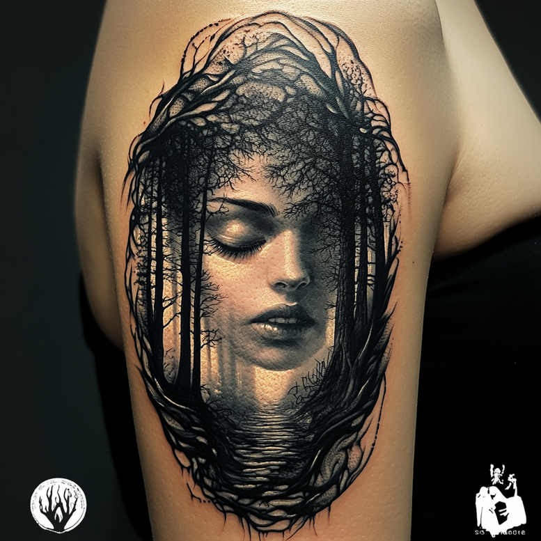Twarze - Free tattoo design ideas ai genereted - inkby.ai