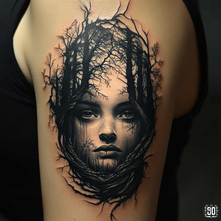Twarze - Free tattoo design ideas ai genereted - inkby.ai
