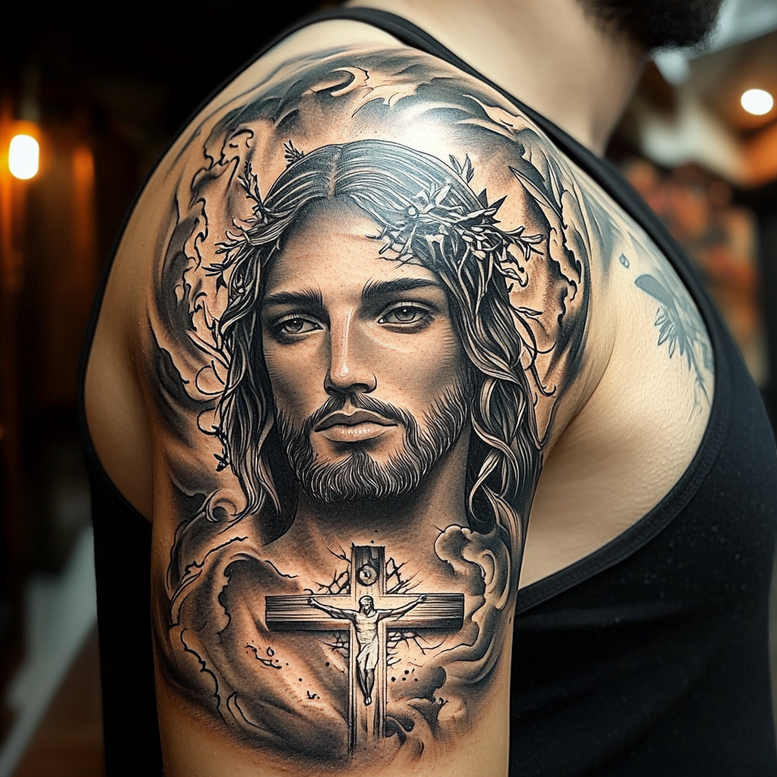 Jezus - Free tattoo design ideas ai genereted - inkby.ai
