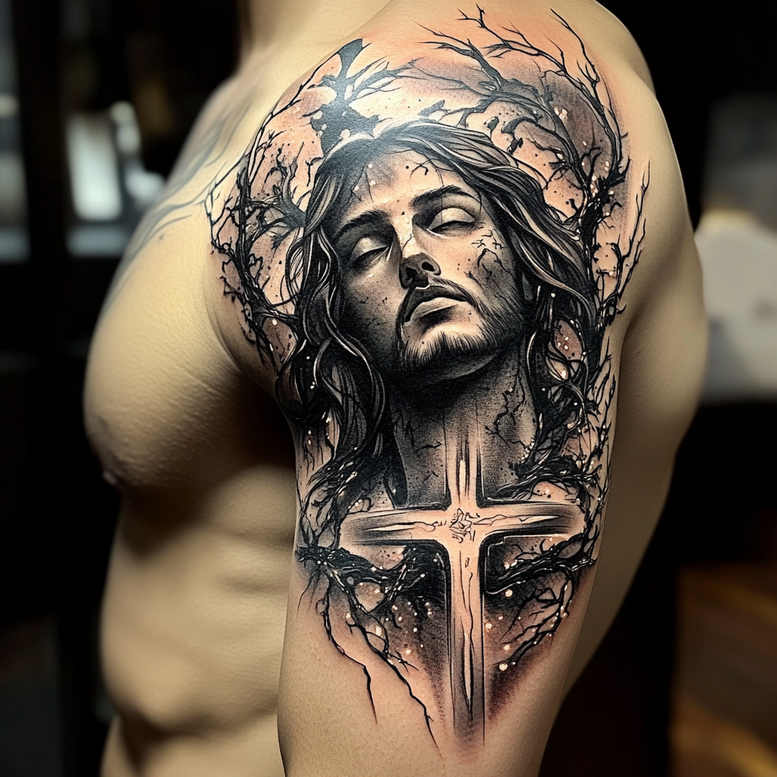 Jezus - Free tattoo design ideas ai genereted - inkby.ai