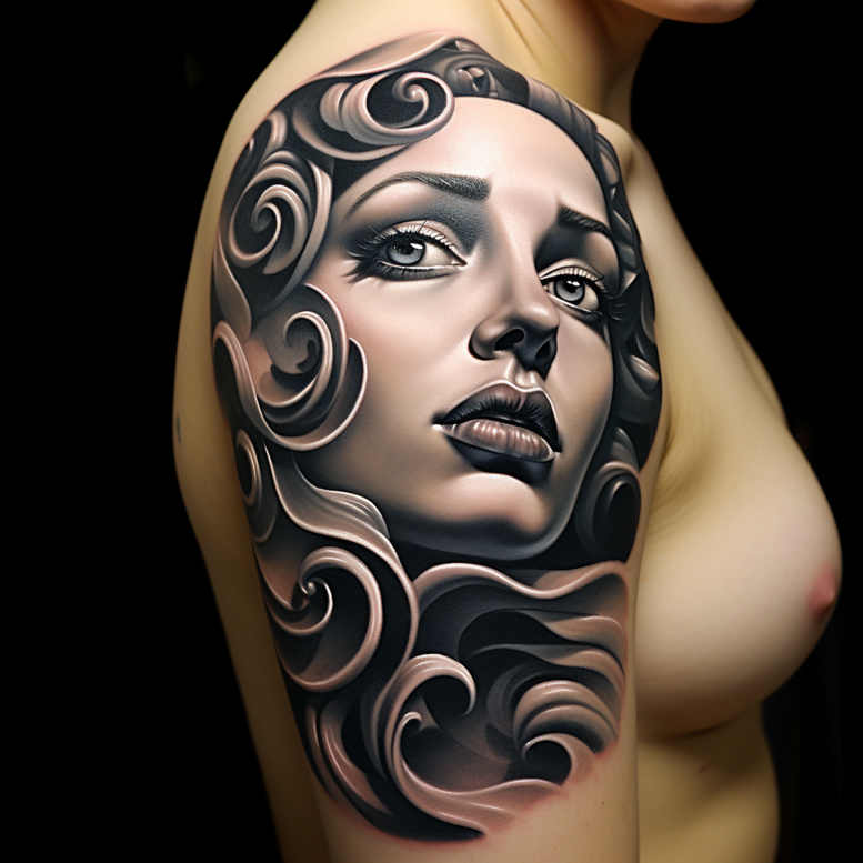 Twarze - Free tattoo design ideas ai genereted - inkby.ai
