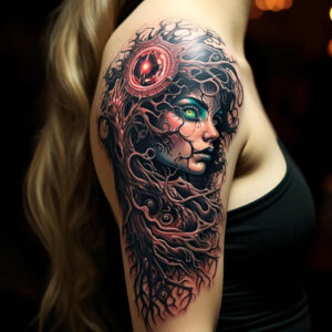 Surrealistyczne postacie - Free tattoo design ideas ai genereted - inkby.ai