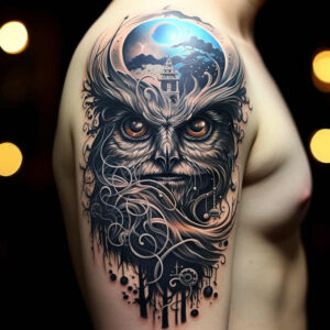 Surrealistyczne postacie - Free tattoo design ideas ai genereted - inkby.ai