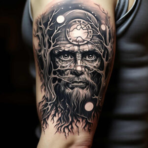 Surrealistyczne postacie - Free tattoo design ideas ai genereted - inkby.ai