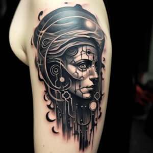 Surrealistyczne postacie - Free tattoo design ideas ai genereted - inkby.ai