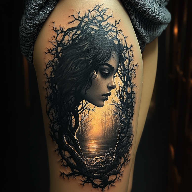 Twarze - Free tattoo design ideas ai genereted - inkby.ai